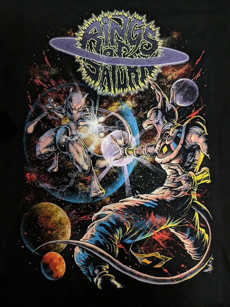 Rings Of Saturn tela con Cornice a cassetta da Musadad Shop