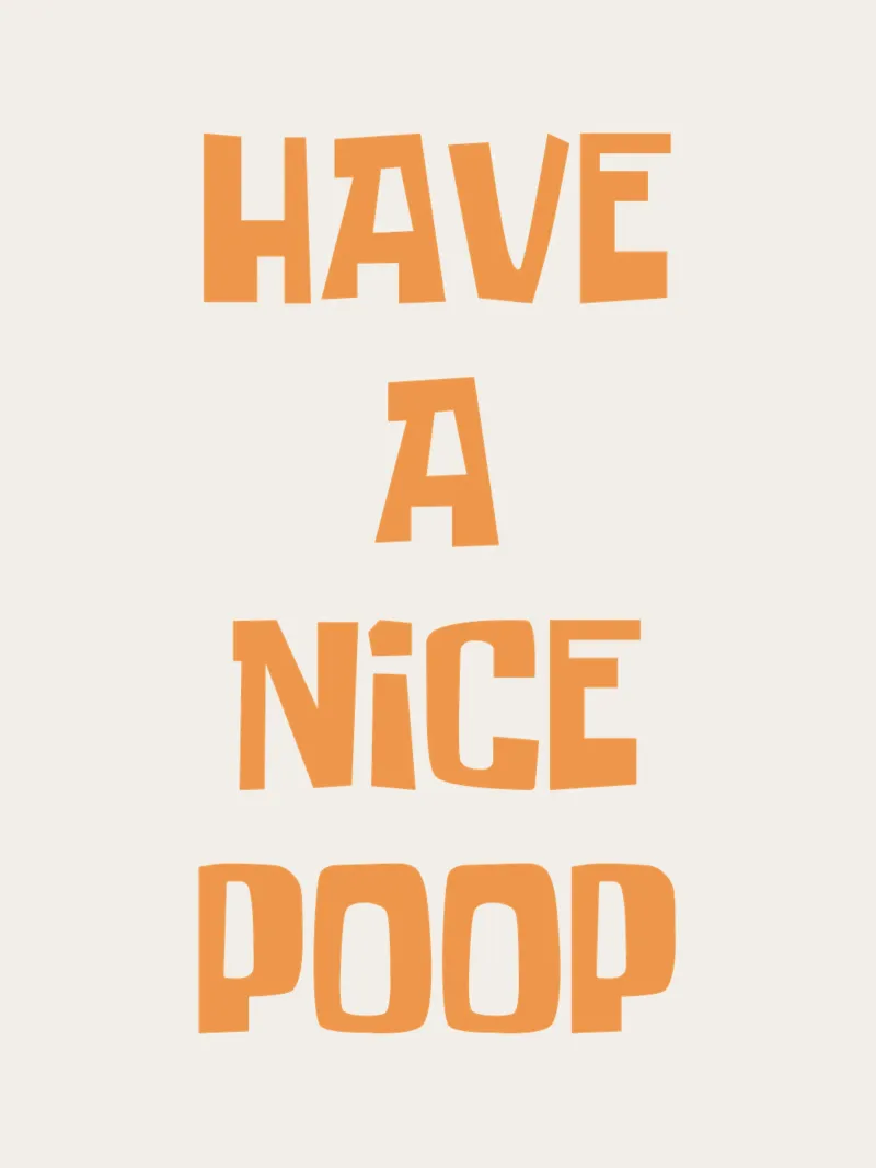 Buona cacca poster con telaio in plastica da Vintagrafica