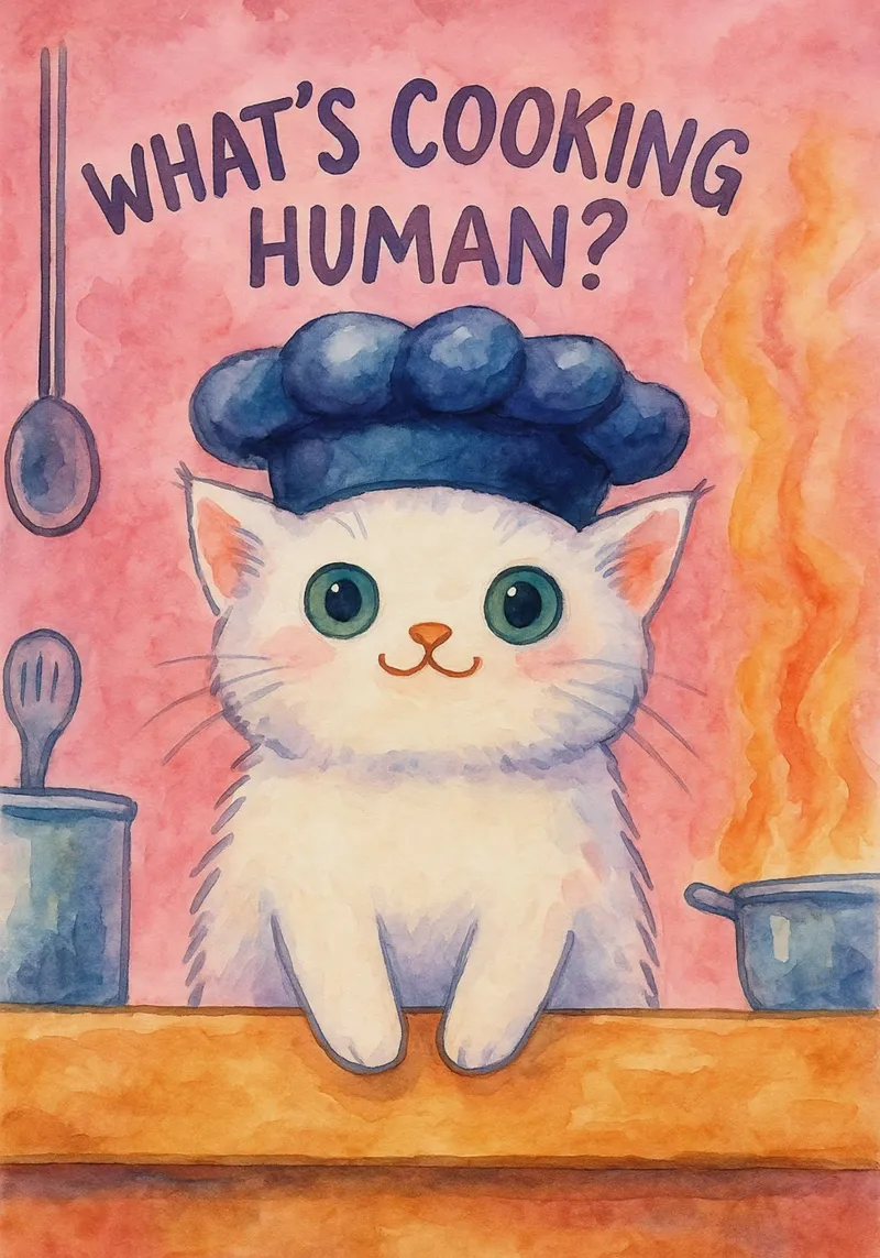 cucina gatto pittura poster da Goldend