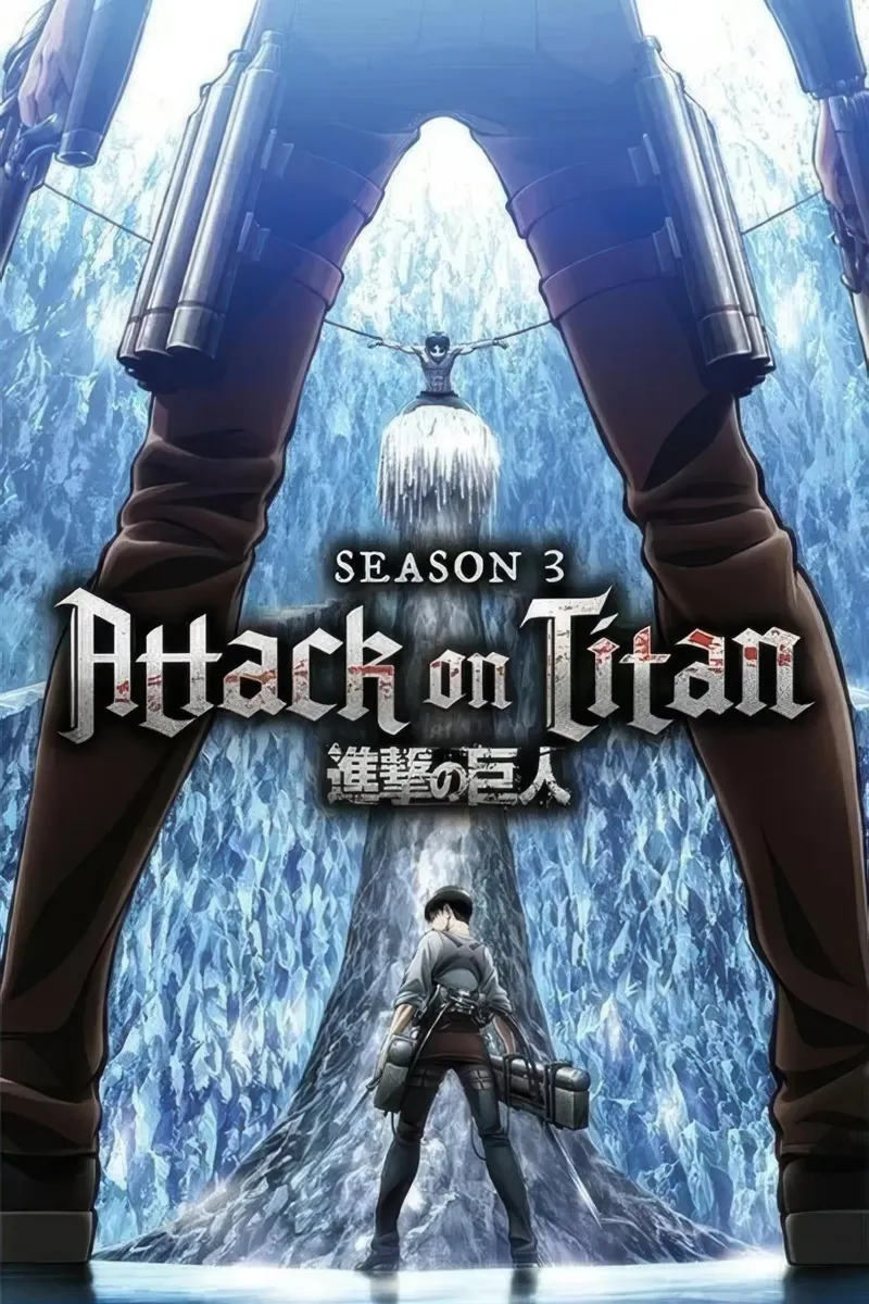 Attack On Titan - Key Art Temporada 3 metacrilato de NImenims