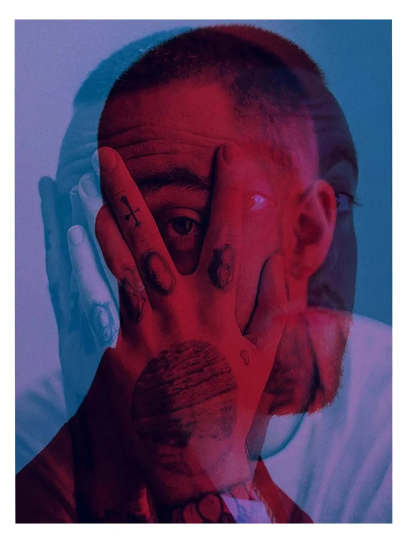 Mac Miller affronta un'alternativa pellicola backlit da softseilish