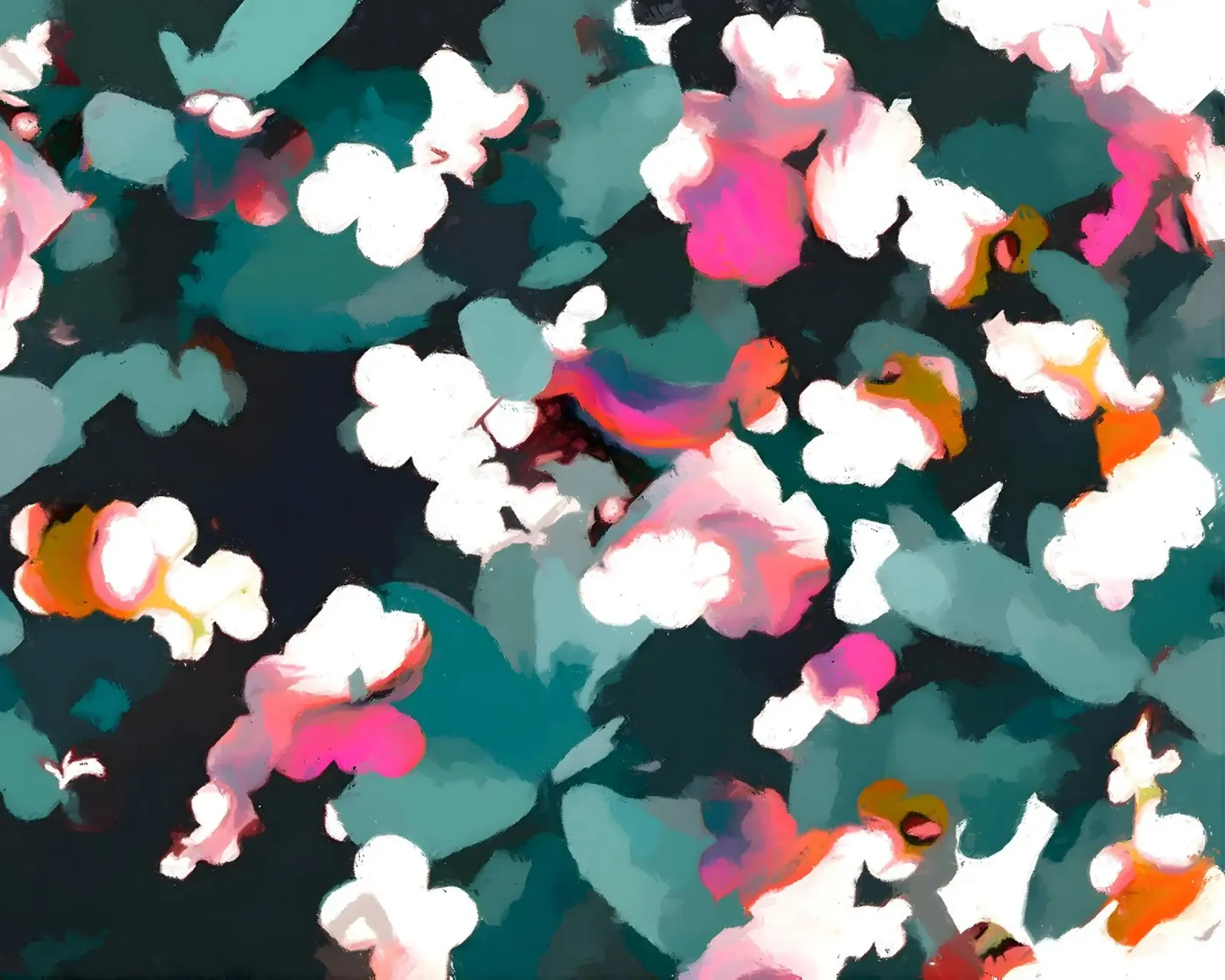 Floral Reverie Midnight Garden poster by 83oranges