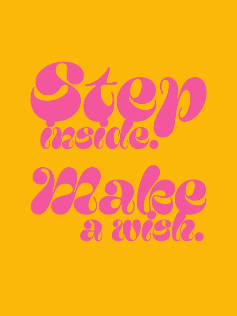 Step inside. Make a wish. metacrilato de Fraysein Design