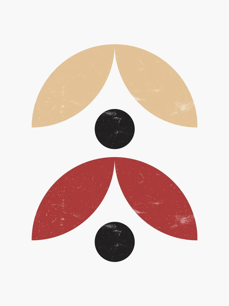 Mid-Century Duo – Retro Geometrie Design backlit film by Casa Calm