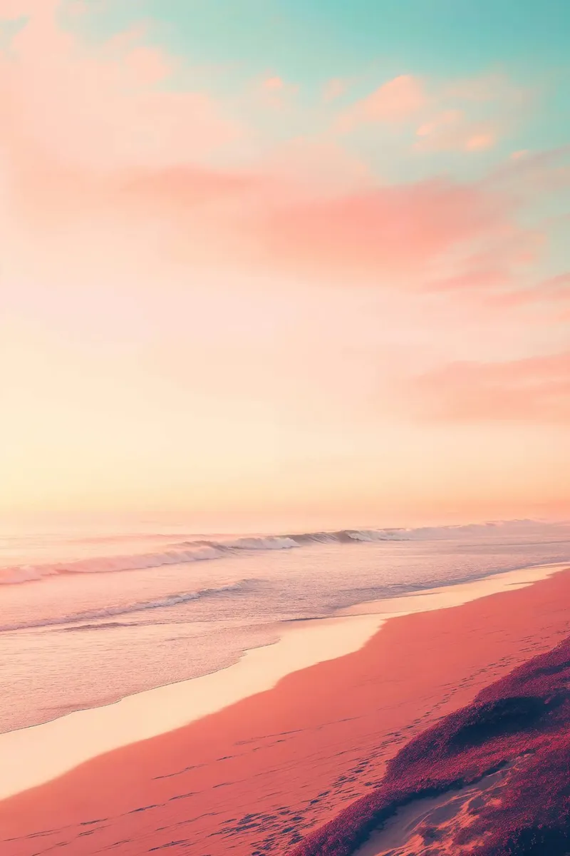 Pastel Horizon poster con telaio in alluminio da robertmotoiart