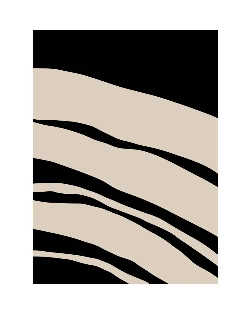 Abstract Lines Contour Wall Art alluminio dibond da vintageshop