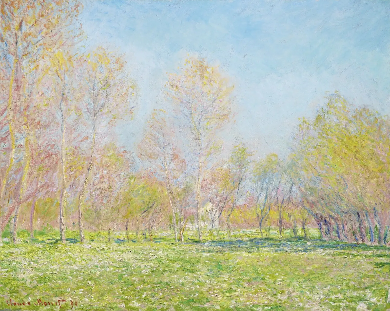 Spring in Giverny (1890) by Claude Monet canvas by Art History