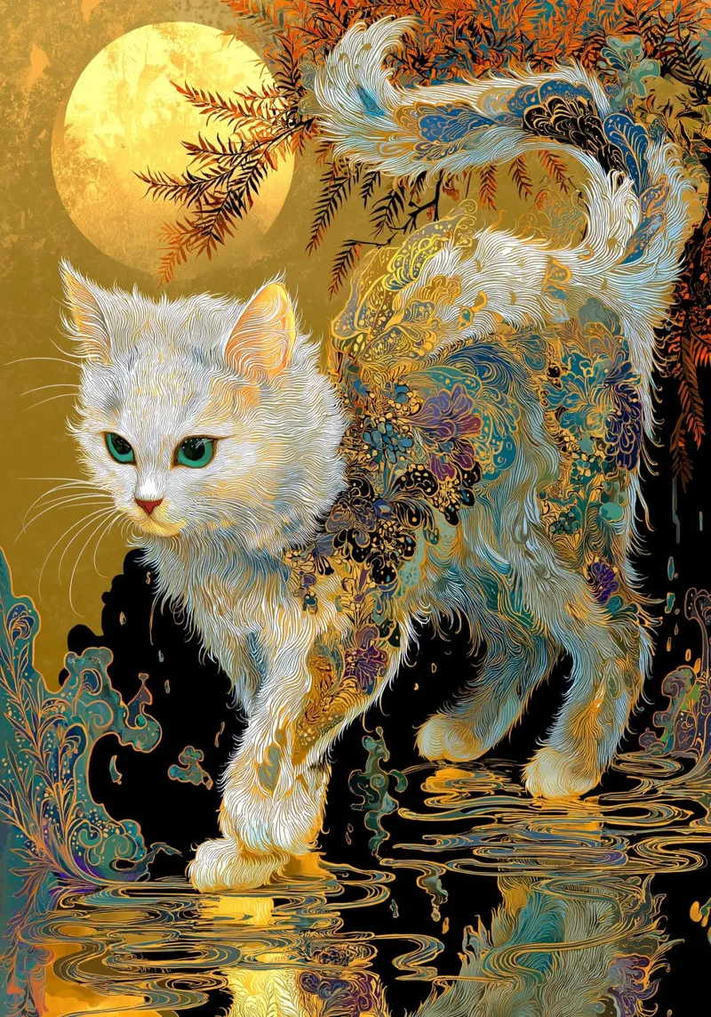 Ukiyo-e Cat poster by Fleur de Lys