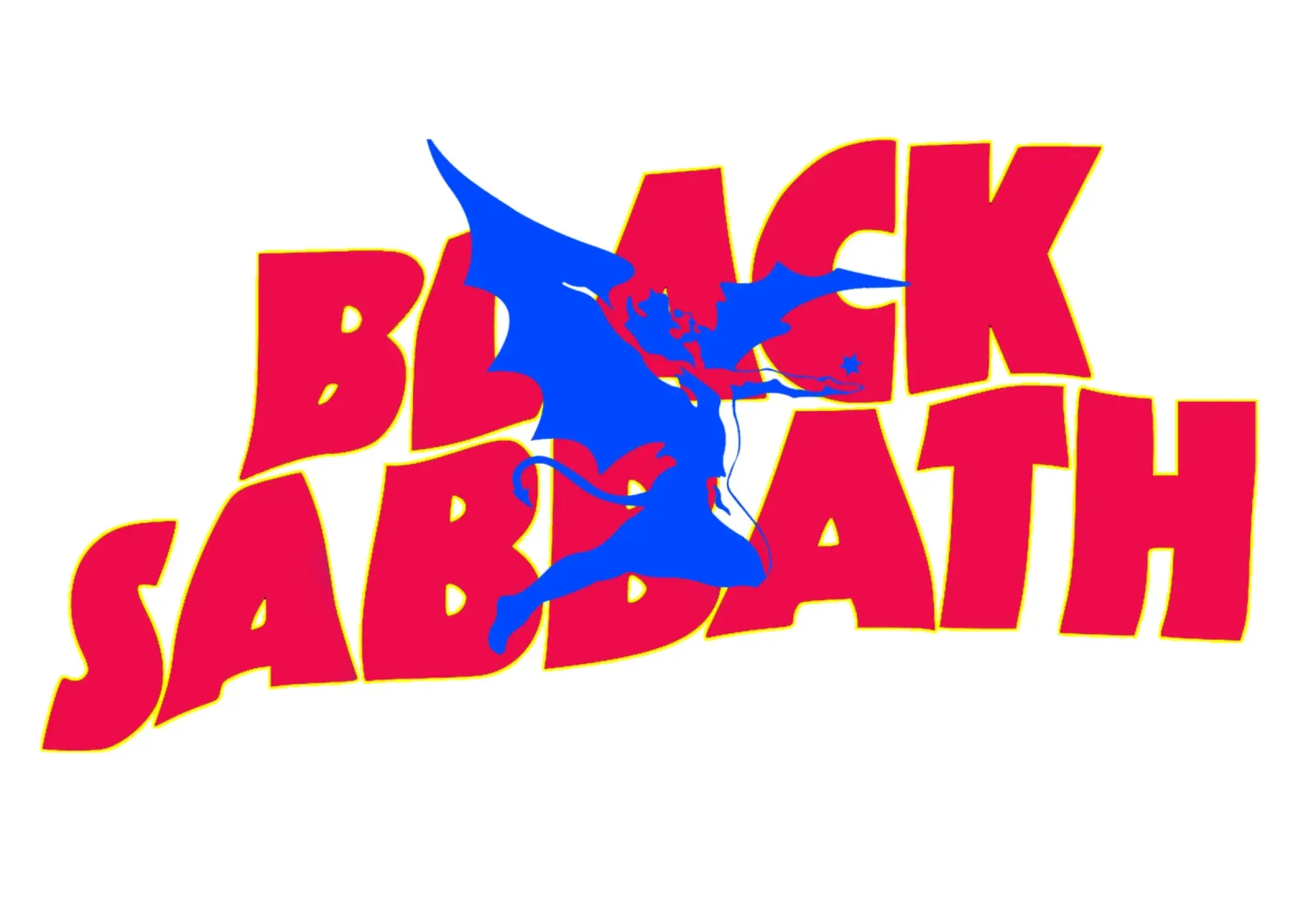 Black Sabbath Testa di metallo Band iconica poster con telaio in legno da Urban Life