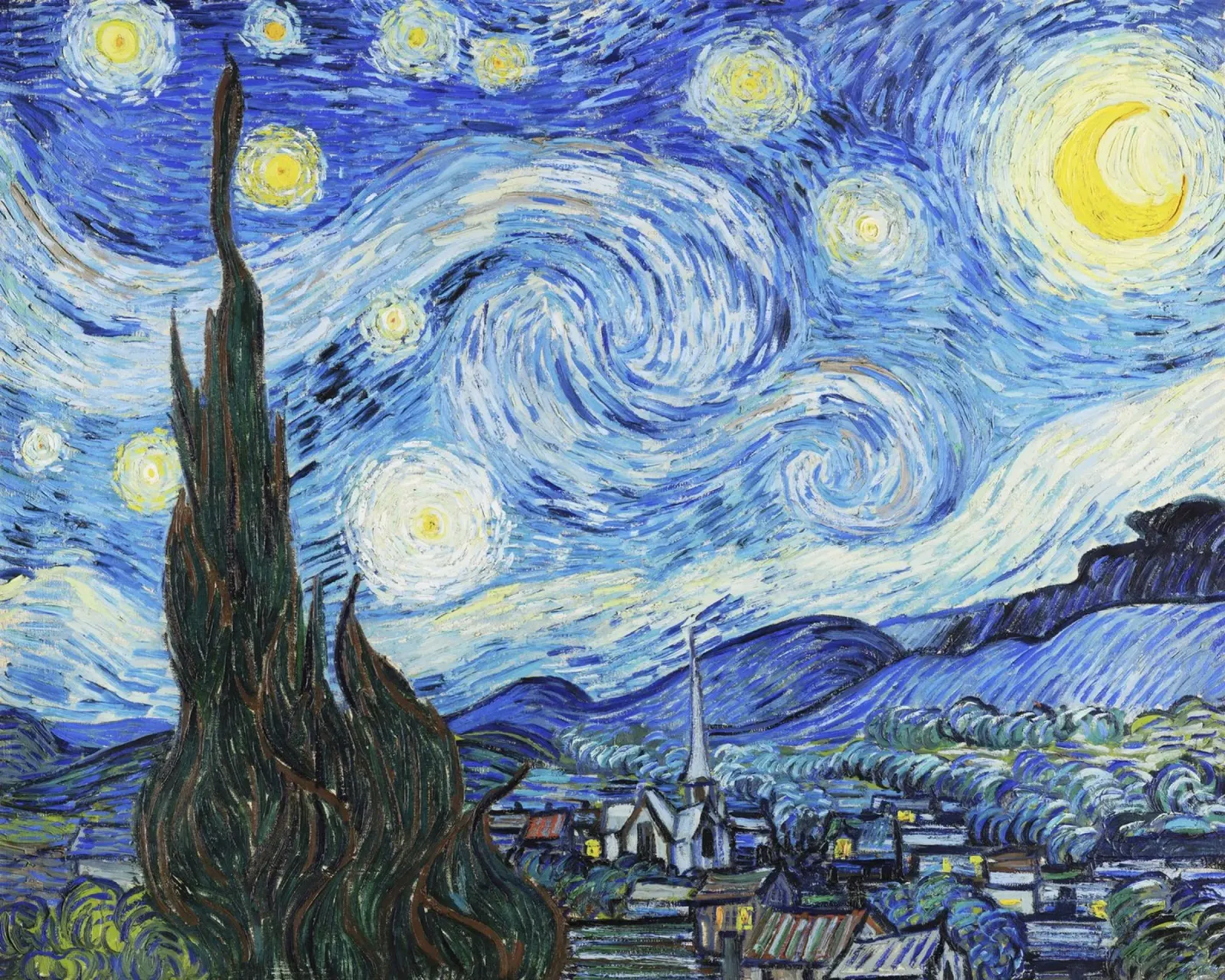 Vincent van Gogh’s The Starry Night (1889) canvas by Classic Art Prints