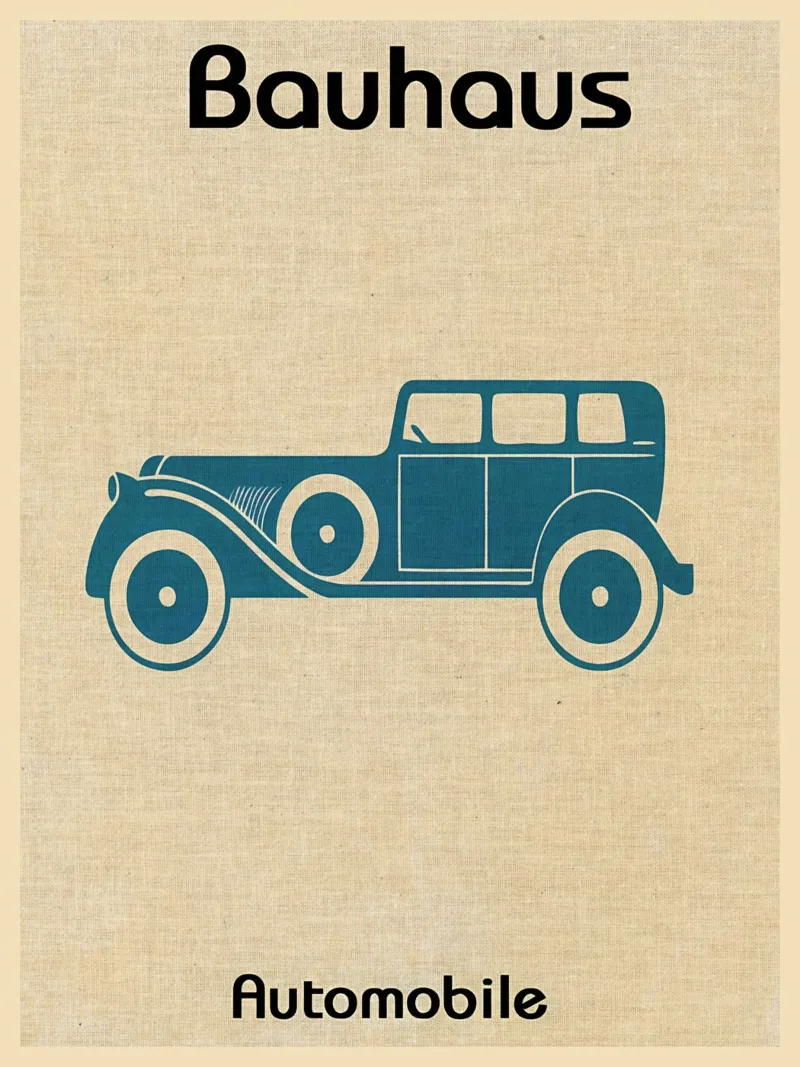 Stampa Bauhaus Automobile pellicola backlit da Shawna Studio