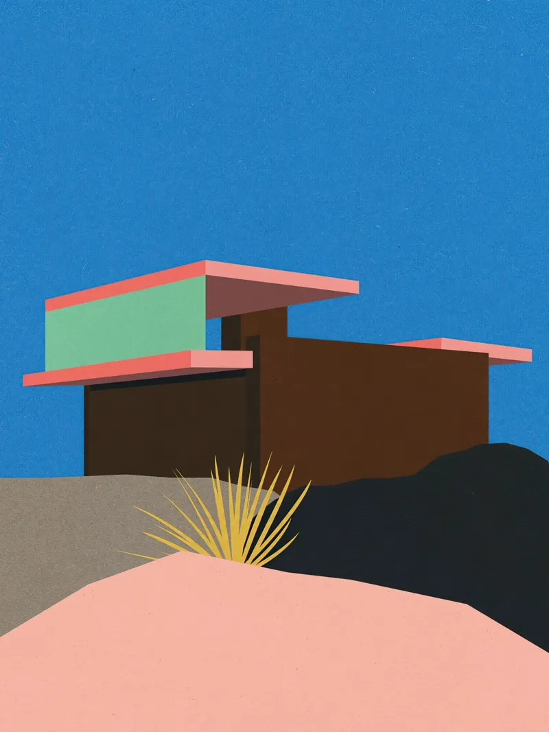 Kaufmann Desert House canvas by lawrencearmstron