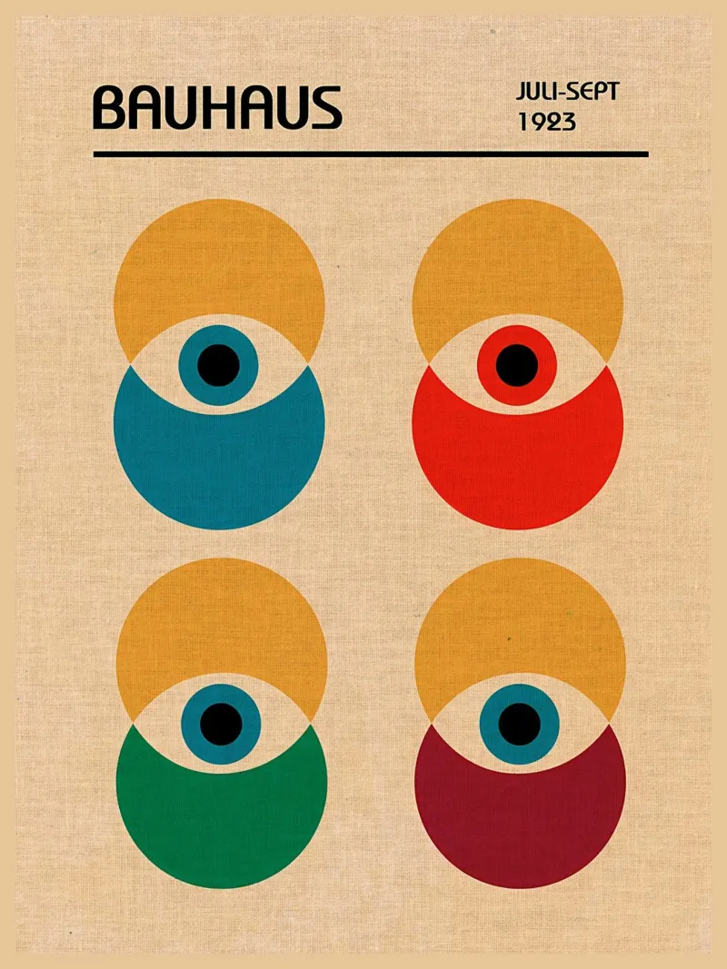 Poster Bauhaus Eye luglio settembre pellicola backlit da Edson Studio