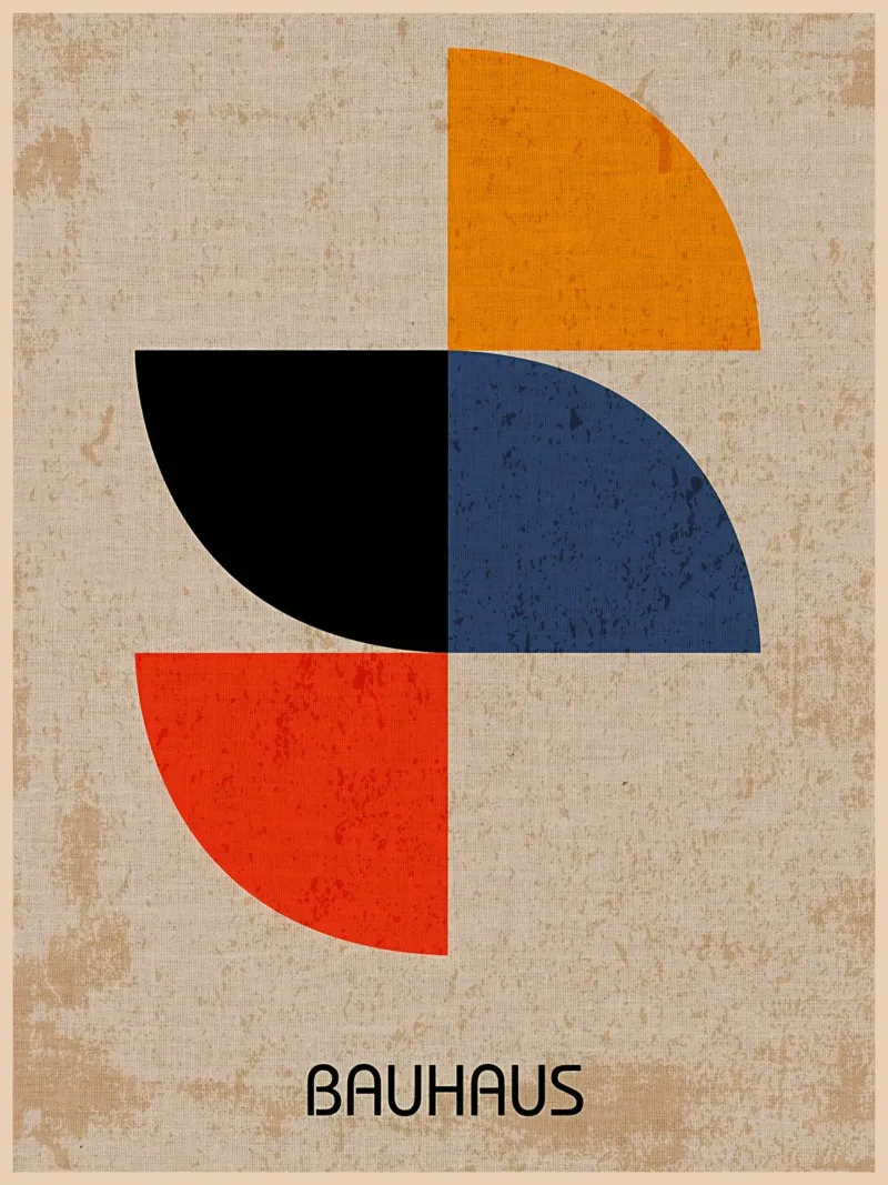 Arte geometrica Bauhaus carta hahnemühle da Edson Studio