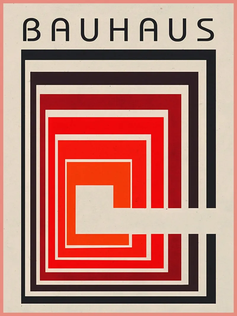 Arte geometrica Bauhaus carta hahnemühle da Edson Studio