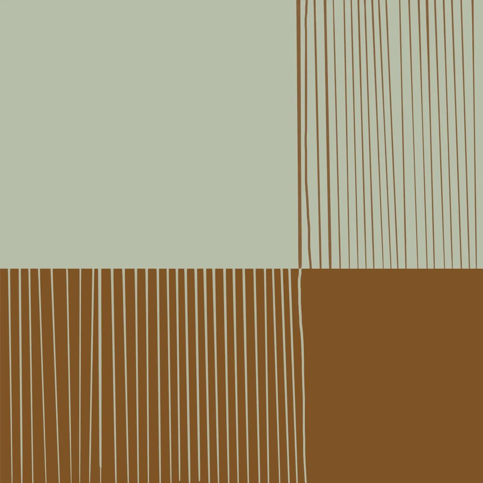 Salvia e terra di Siena poster con telaio in plastica da KHouse Studio