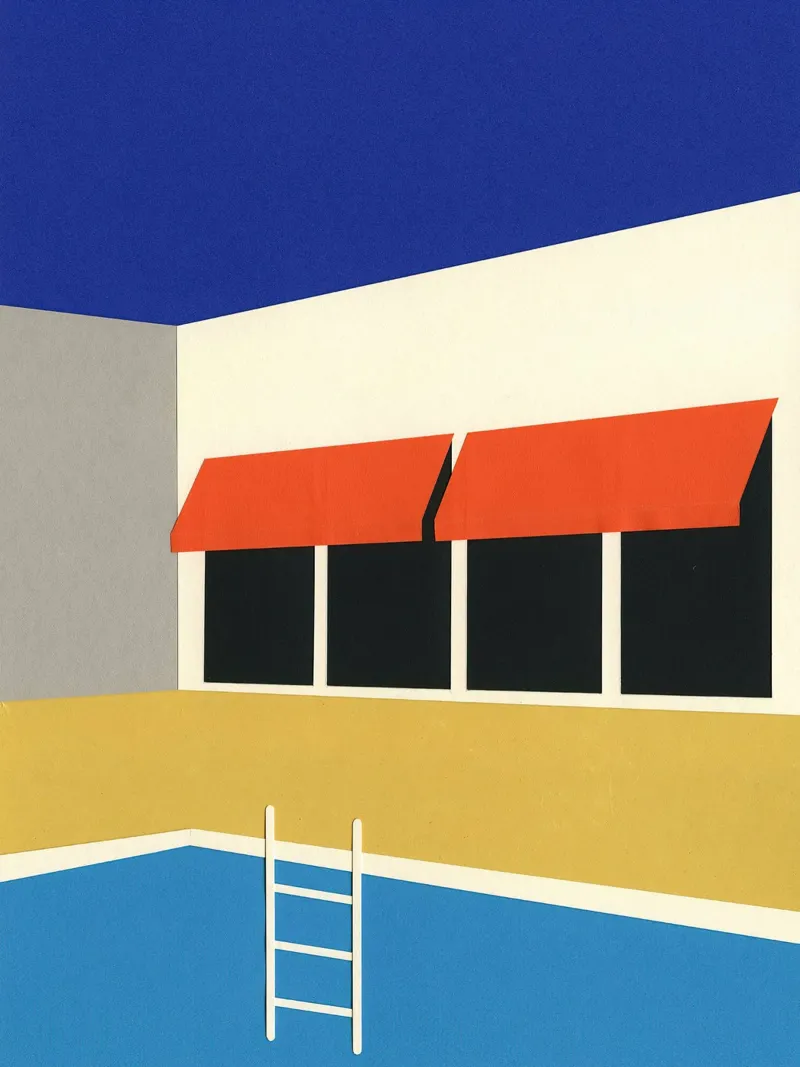 Palm Springs Pool House metacrilato de lawrencearmstron