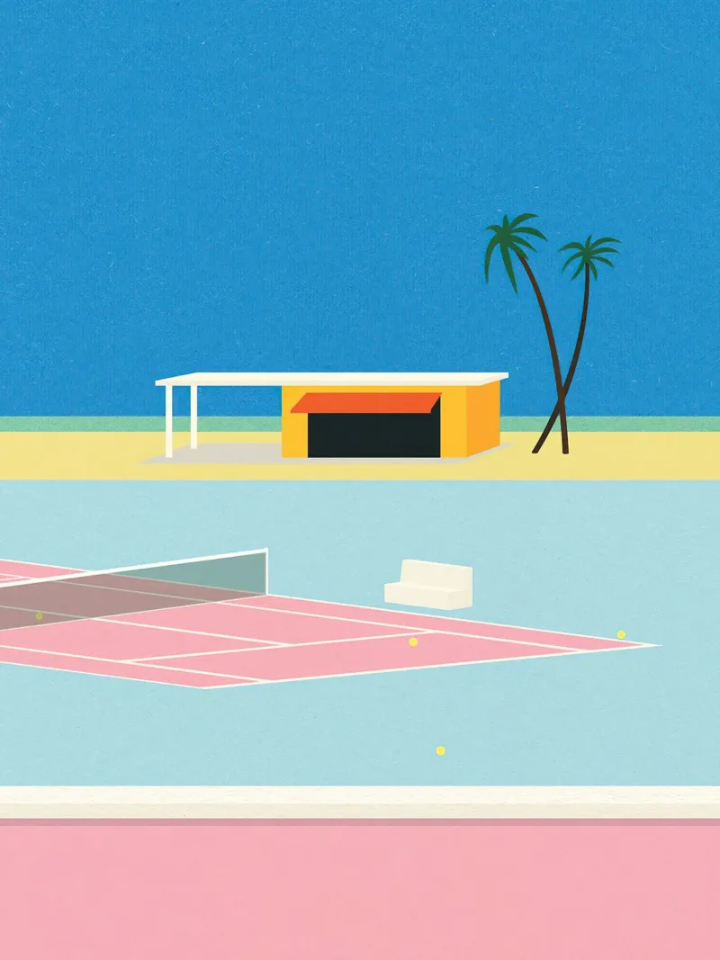 Tennis in spiaggia pellicola backlit da lawrencearmstron