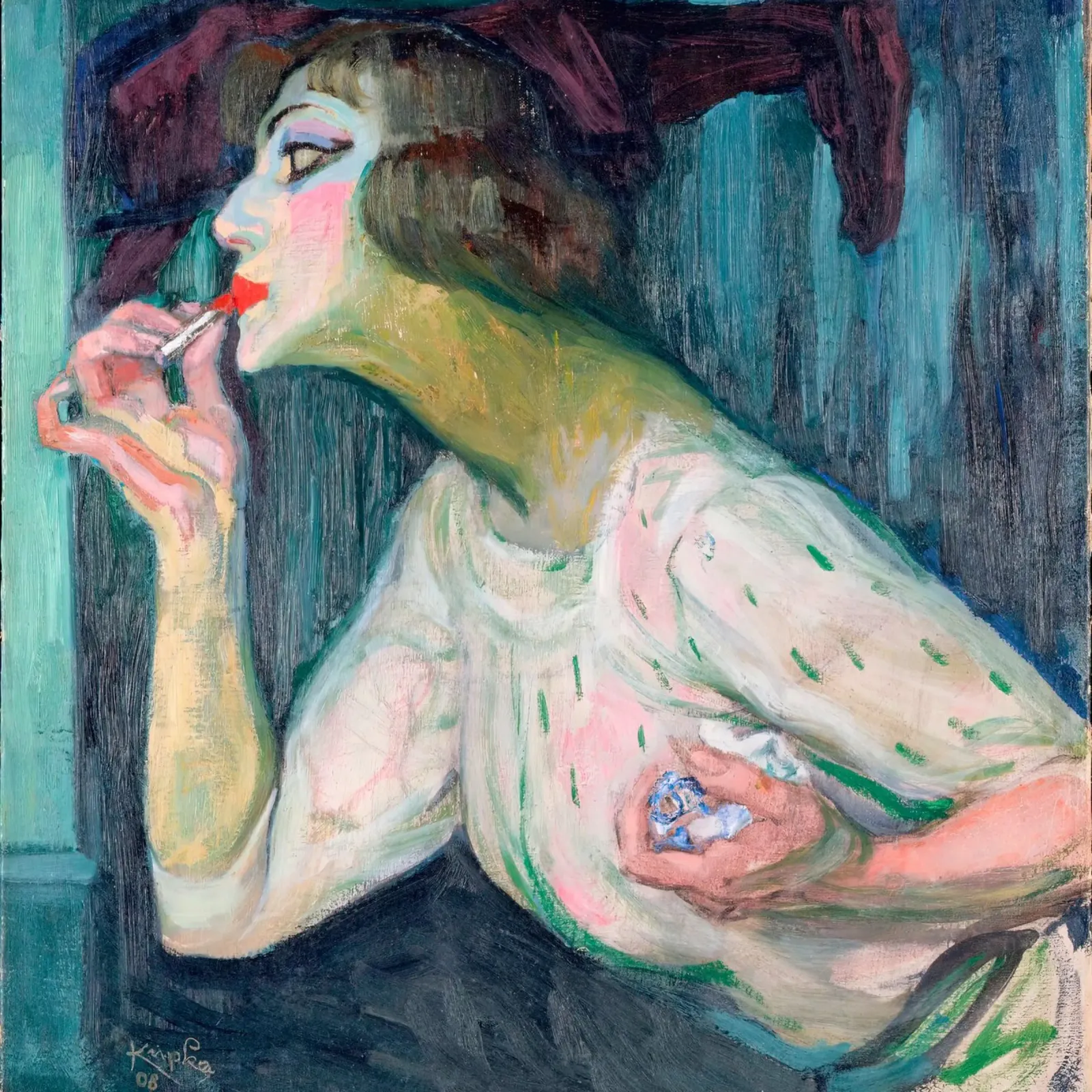 Rossetto, 1908 pellicola backlit da martina