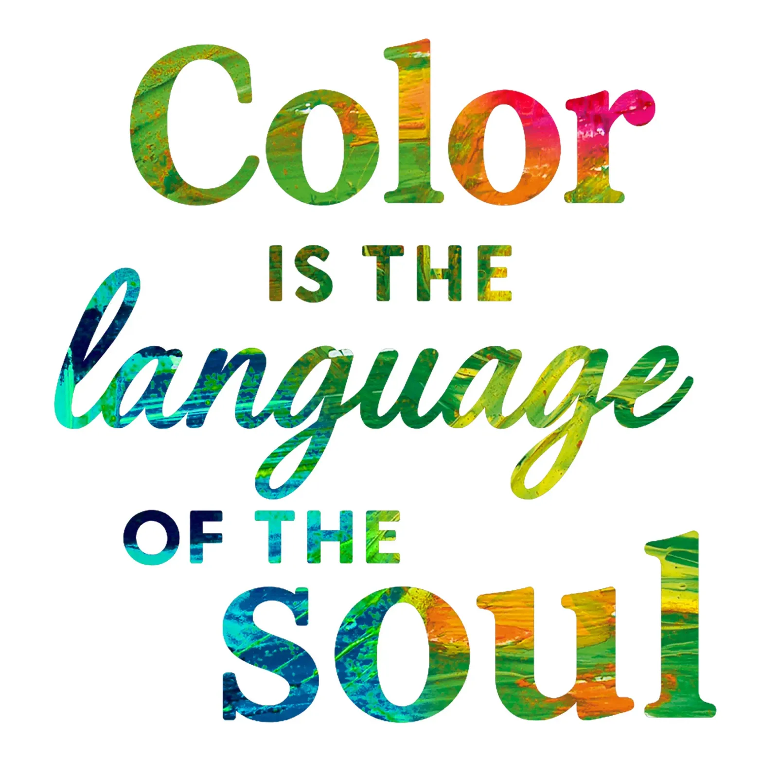 COLOR IS THE LANGUAGE OF THE SOUL pellicola backlit da Vintage Van Gogh