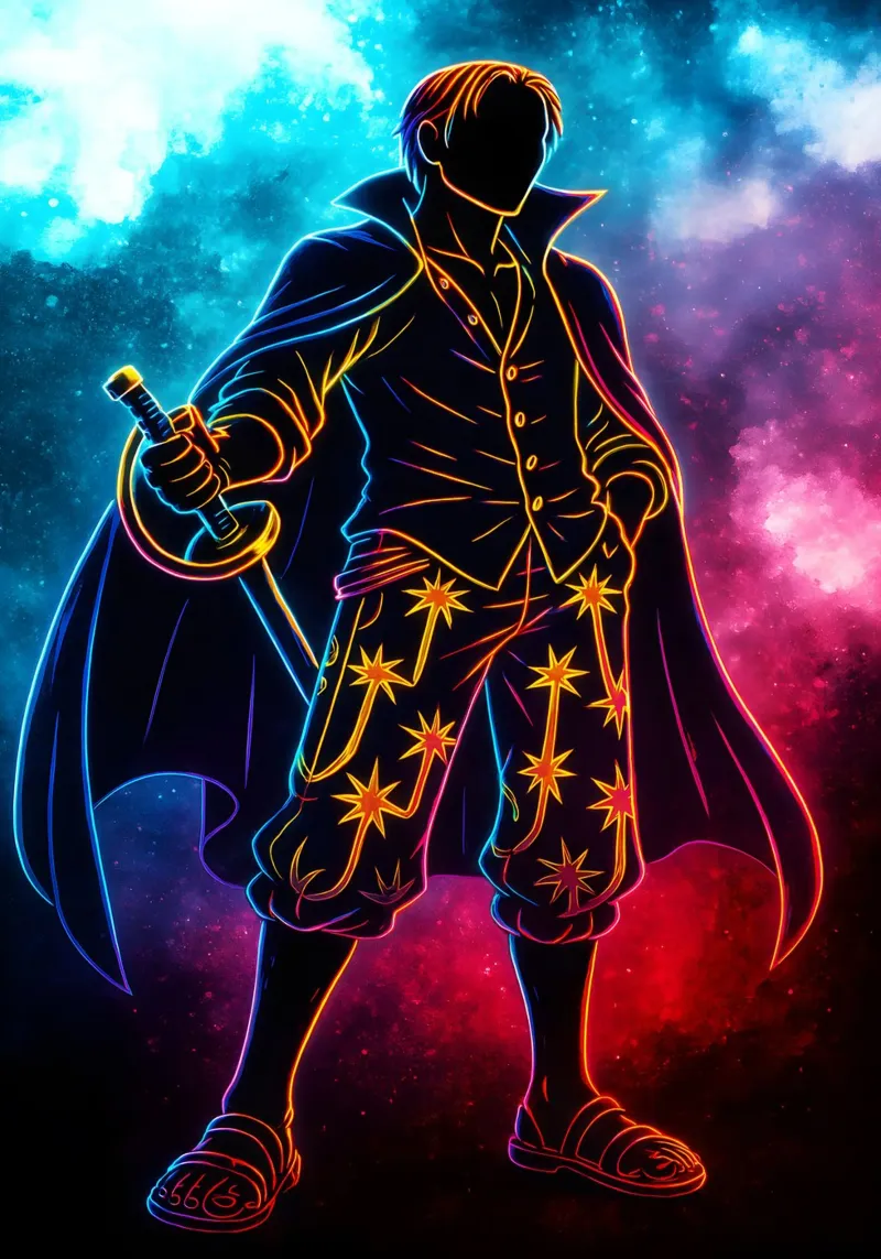 Soul Of One piece Shanks pellicola backlit da DGSoulheroes