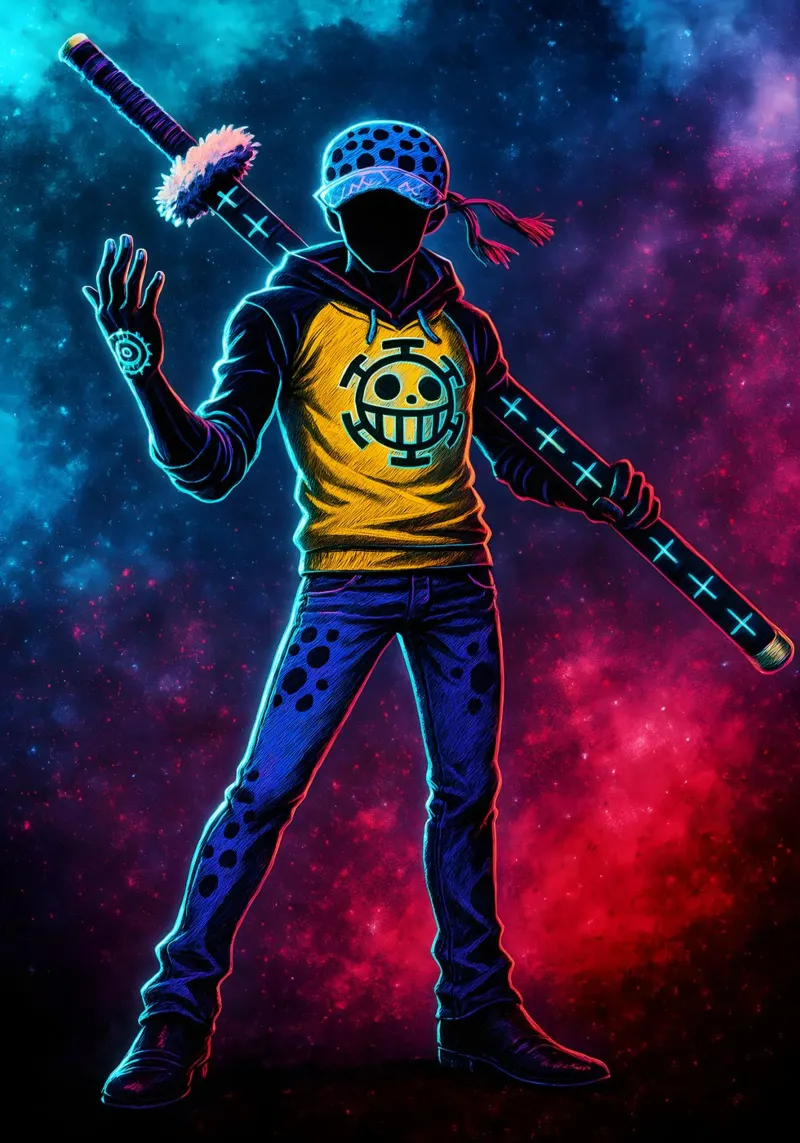 Soul Of One piece Trafalgar Law acrylic glass by DGSoulheroes