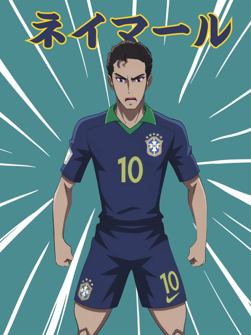 NJR anime soccer player poster da edsonramosart