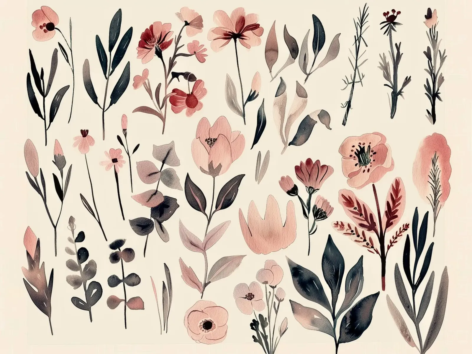 Inventario botanico carta hahnemühle da Sophia Calder Studio