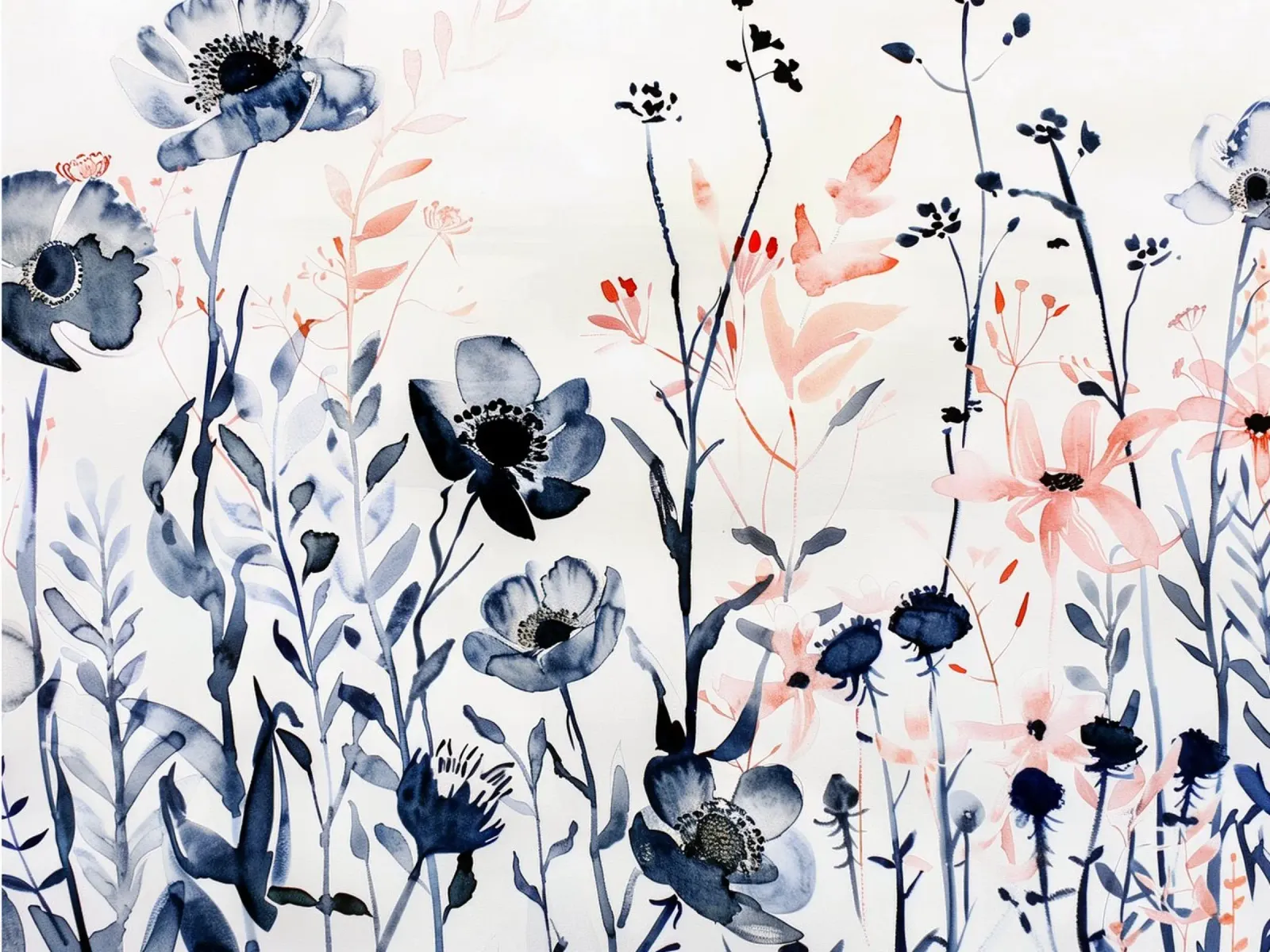Interludio di fiori selvatici alluminio dibond da Sophia Calder Studio