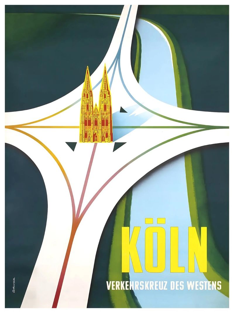 Köln Deutschland Poster von Robert Livingston