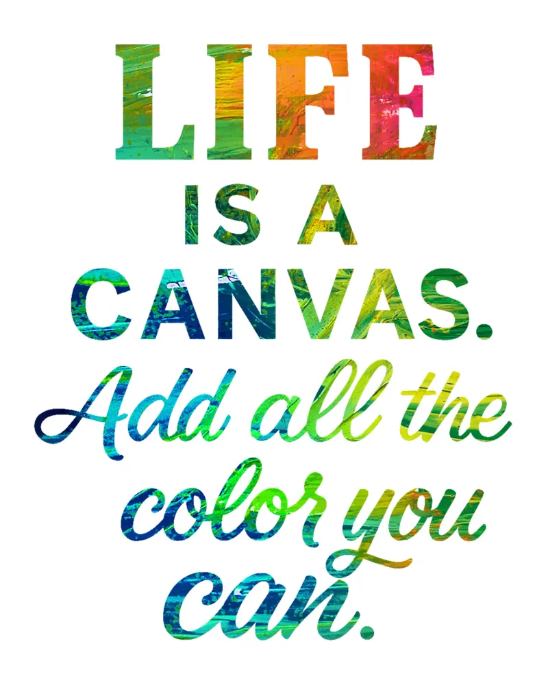 LIFE IS A CANVAS. ADD ALL THE COLOR YOU CAN. hahnemühle de Vintage Van Gogh