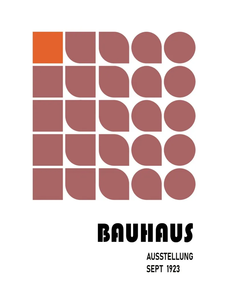 Bauhaus grid - Modular & Retro Modern hahnemühle by Studio Vibe