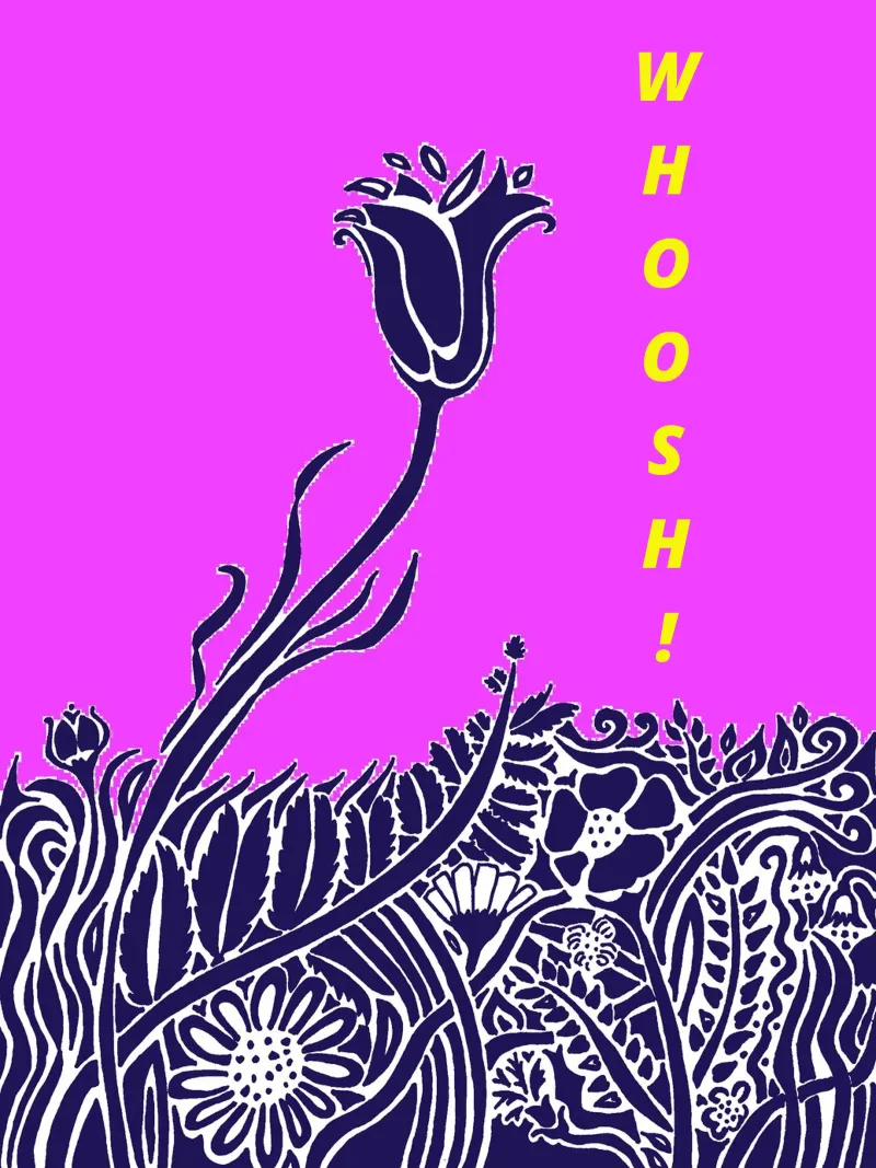 WHOOSH!! - Thinking Flowers carta hahnemühle da PaperLine Art