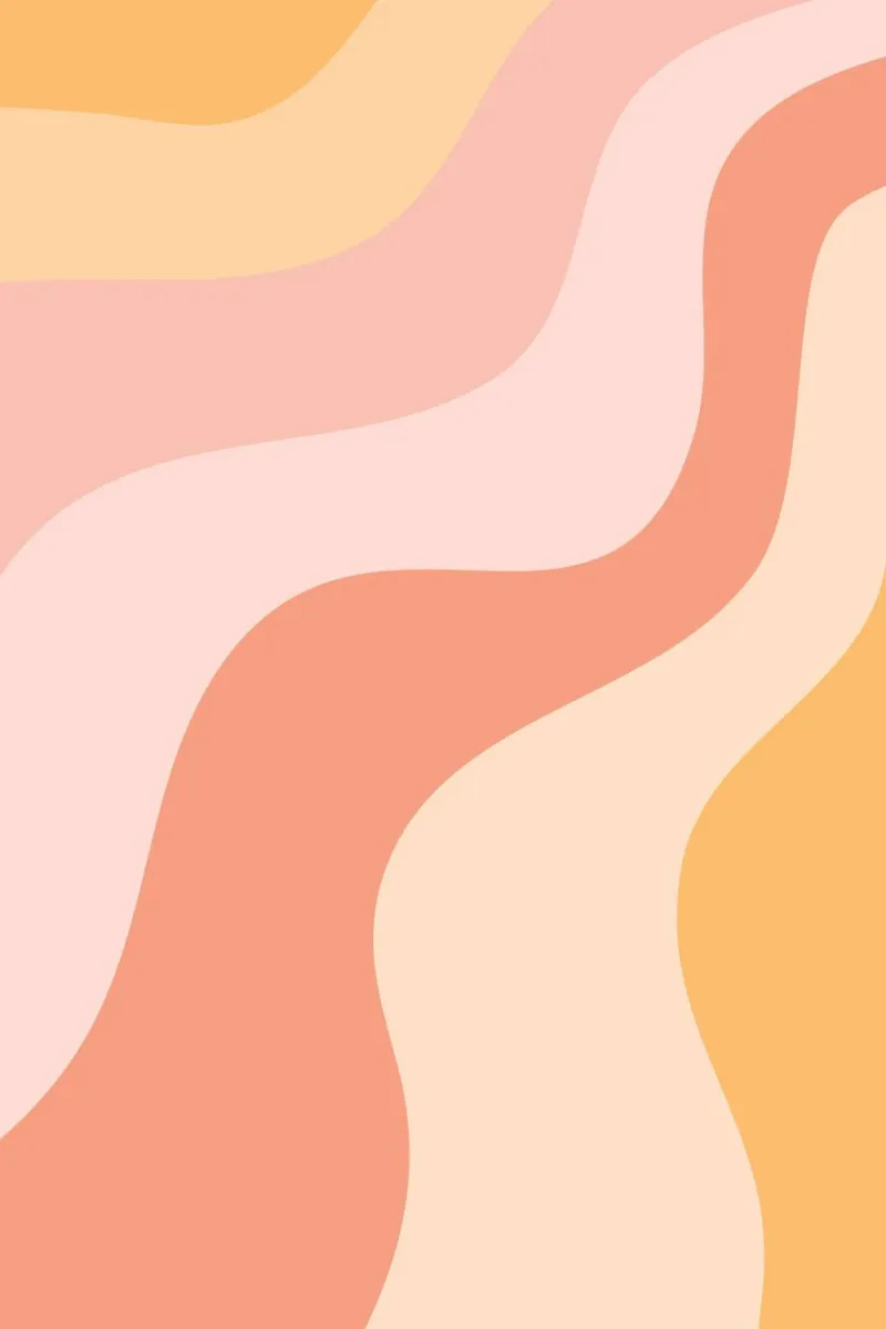 Warm Swirls Abstract - Peach & Pink Wavy Aesthetic backlit film by homdeco