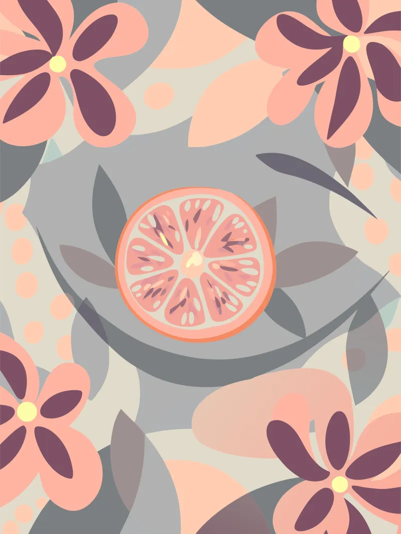 Frutti e fiori di limone pellicola backlit da HAPPY SHOP