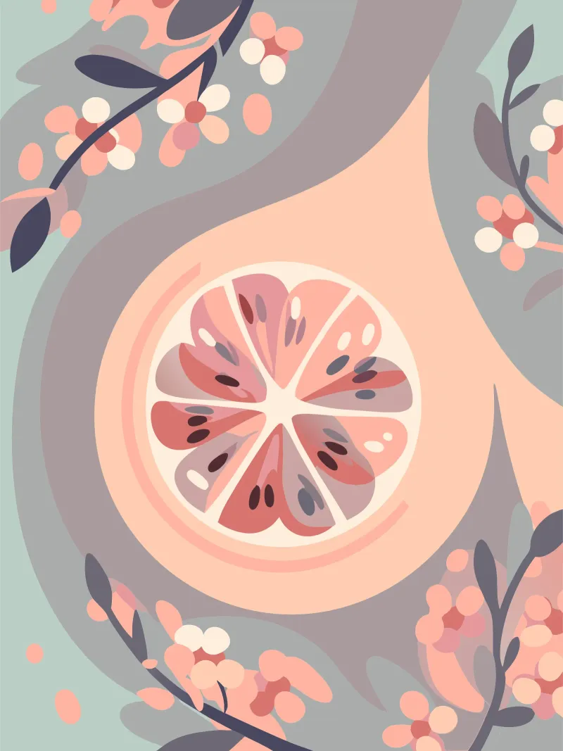 Frutti e fiori di limone pellicola backlit da HAPPY SHOP