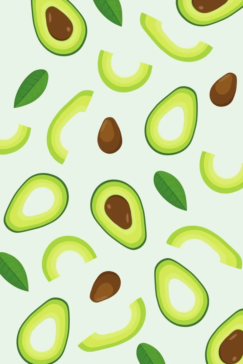Avocado Love Pattern - Green Kitchen Aesthetic Print hahnemühle by homdeco