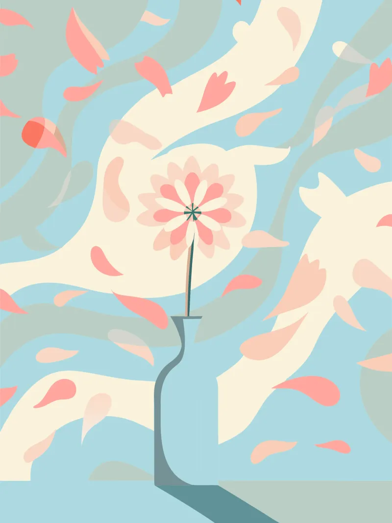 Vaso di fiori carta hahnemühle da HAPPY SHOP