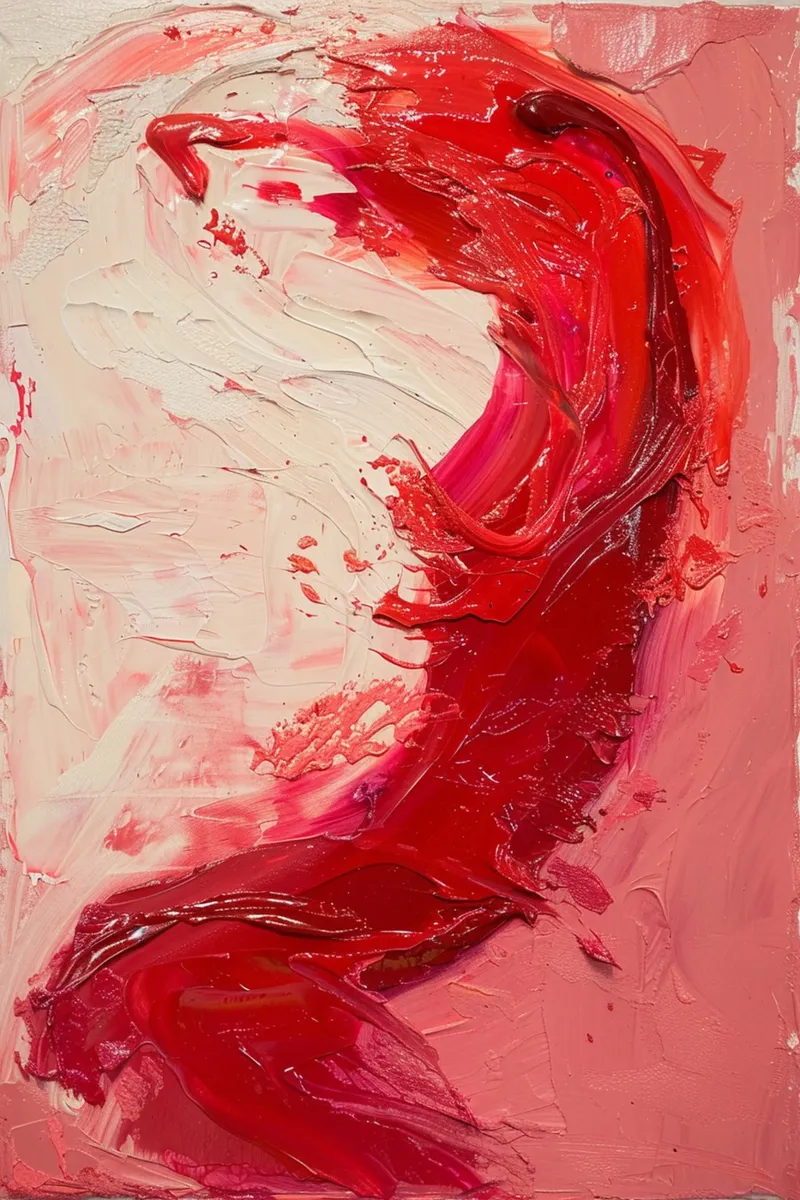 Crimson Motion alu-dibond by Mosaic Dialogue