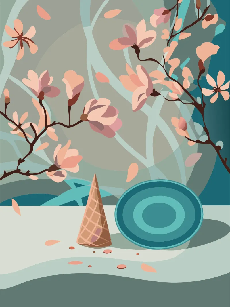 Ramita de flores metacrilato de HAPPY SHOP