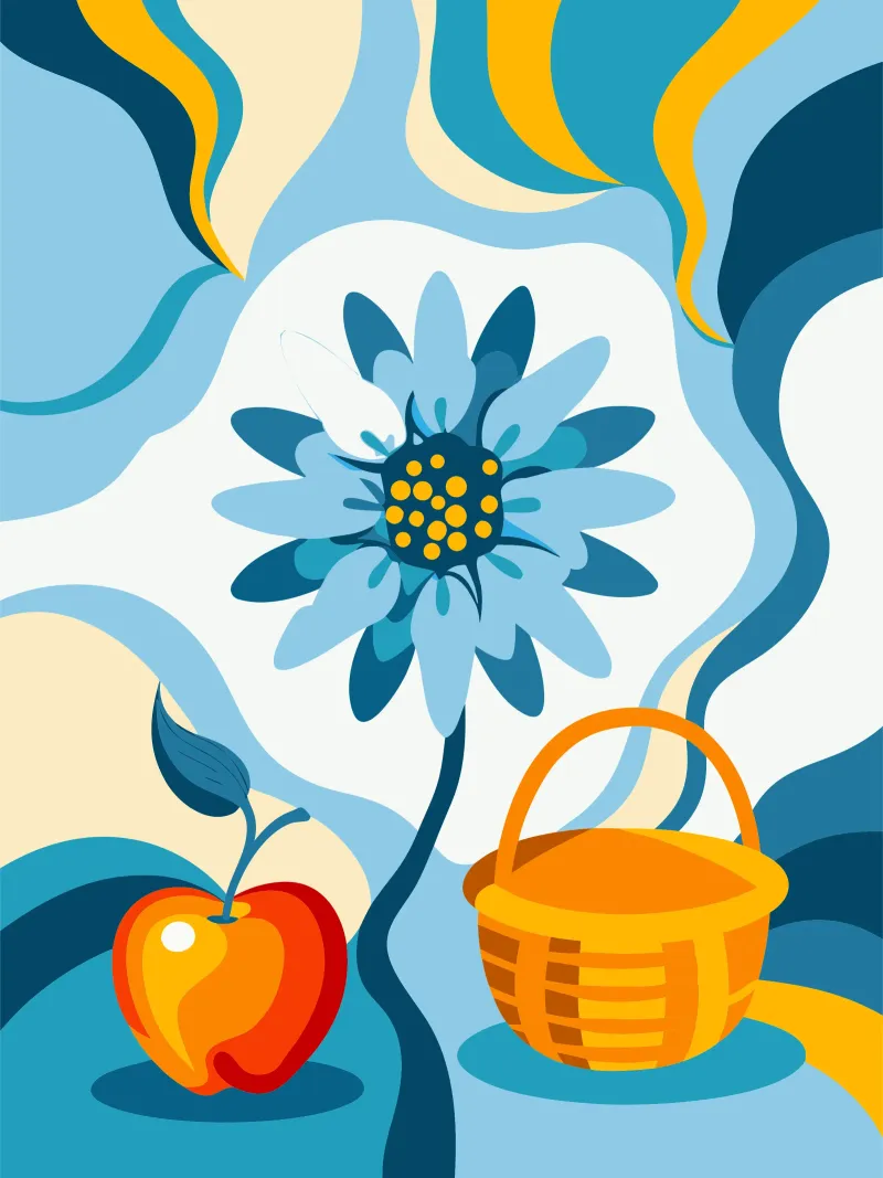 Fiori e mele pellicola backlit da HAPPY SHOP