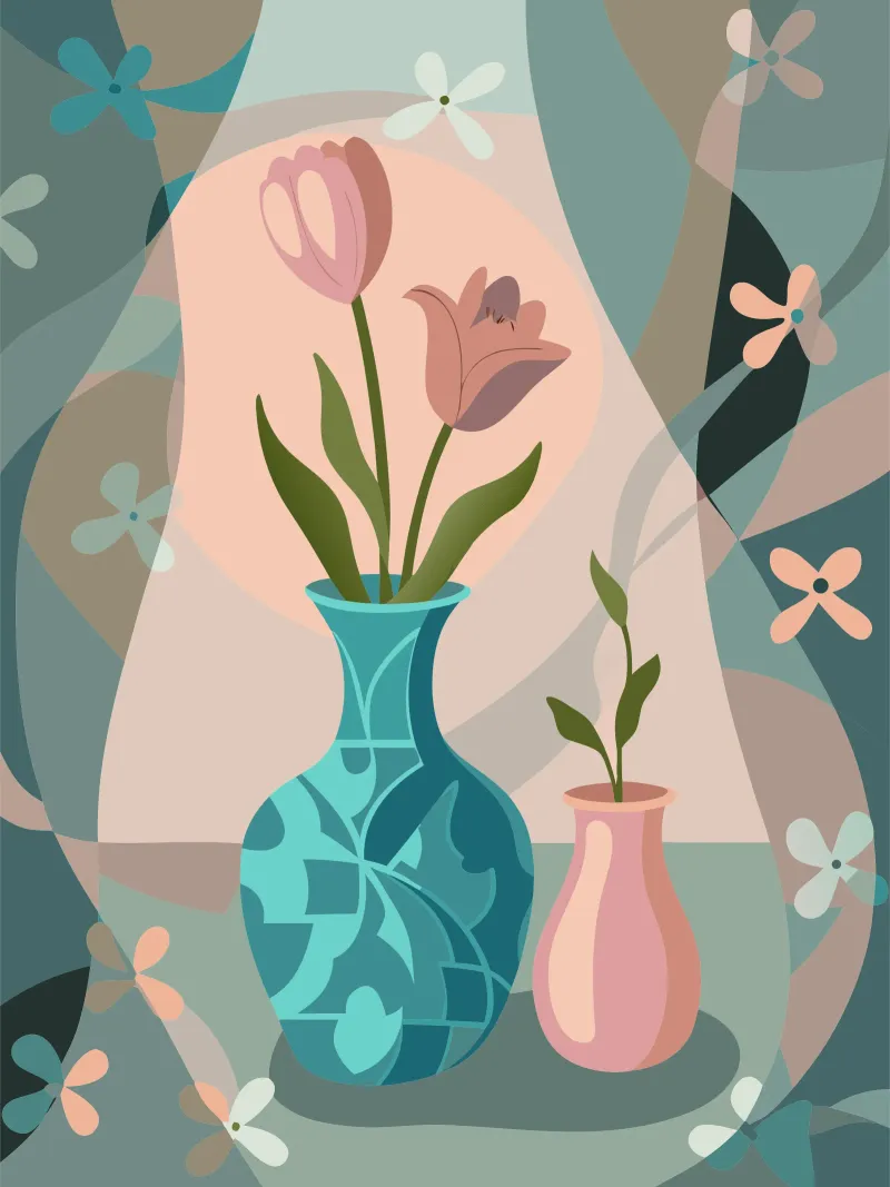 Vaso per fiori di tulipano pellicola backlit da HAPPY SHOP