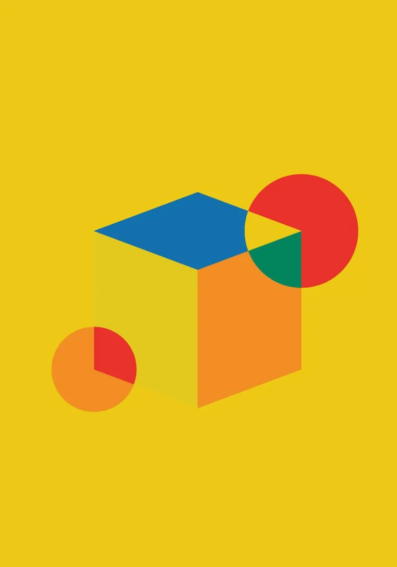 Bauhaus box block canvas by Family Bauhaus Art
