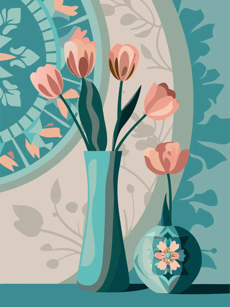 Vaso di fiori carta hahnemühle da HAPPY SHOP