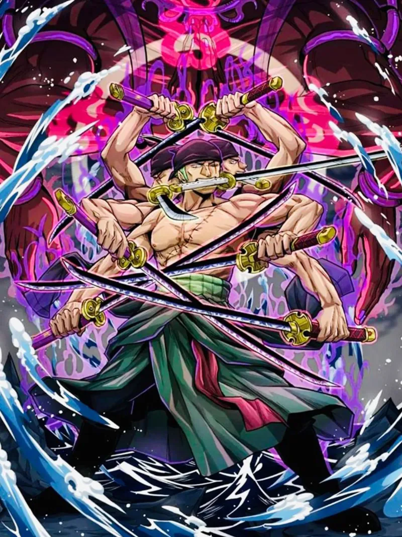 Roronoa Zoro One Piece alluminio dibond da Musadad Shop
