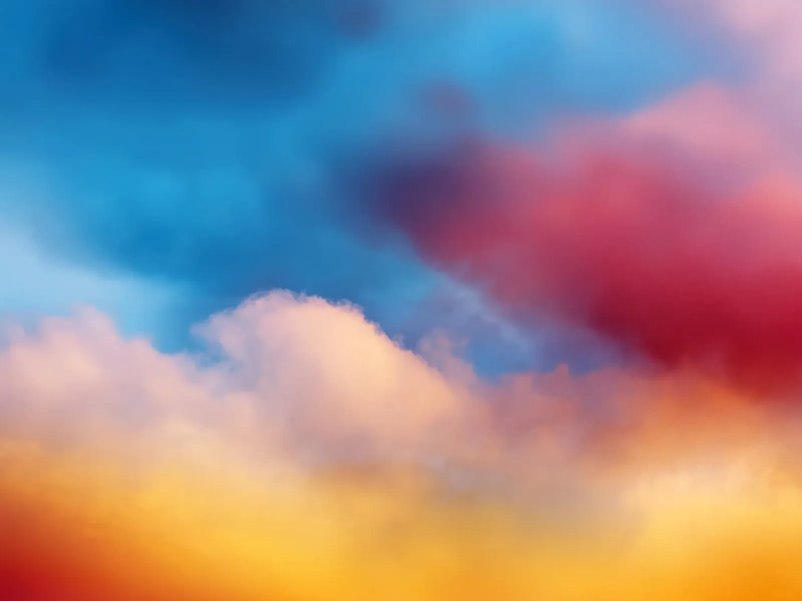 colorful clouds poster da Musadad Shop