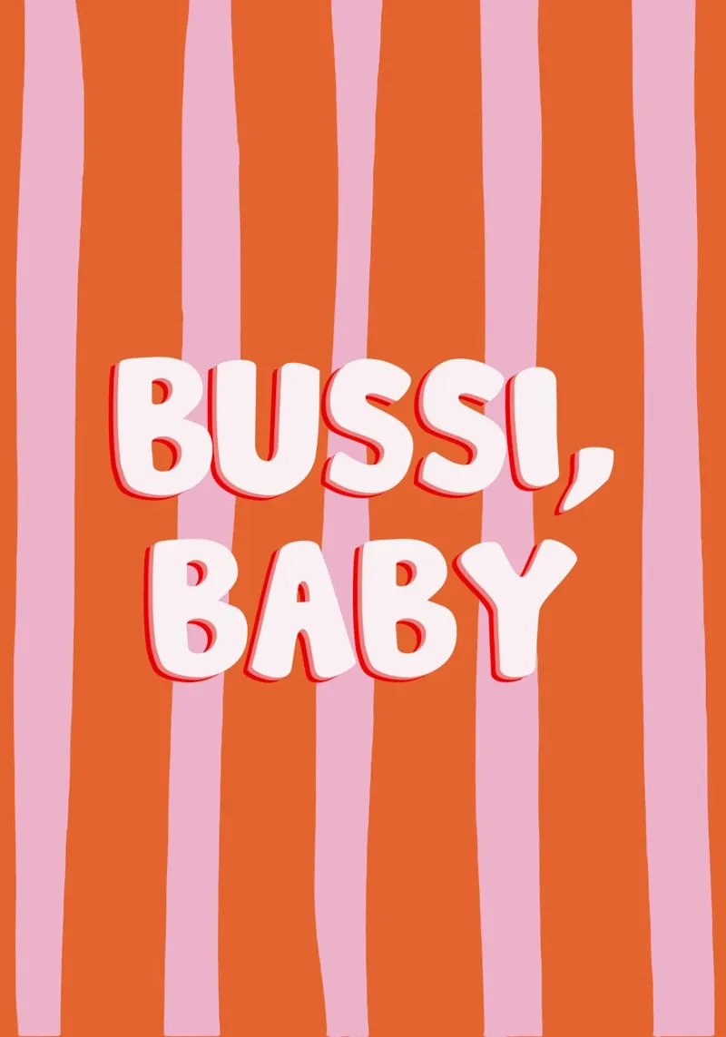 Bussi Baby tela con Cornice a cassetta da Attaboy Dsgn