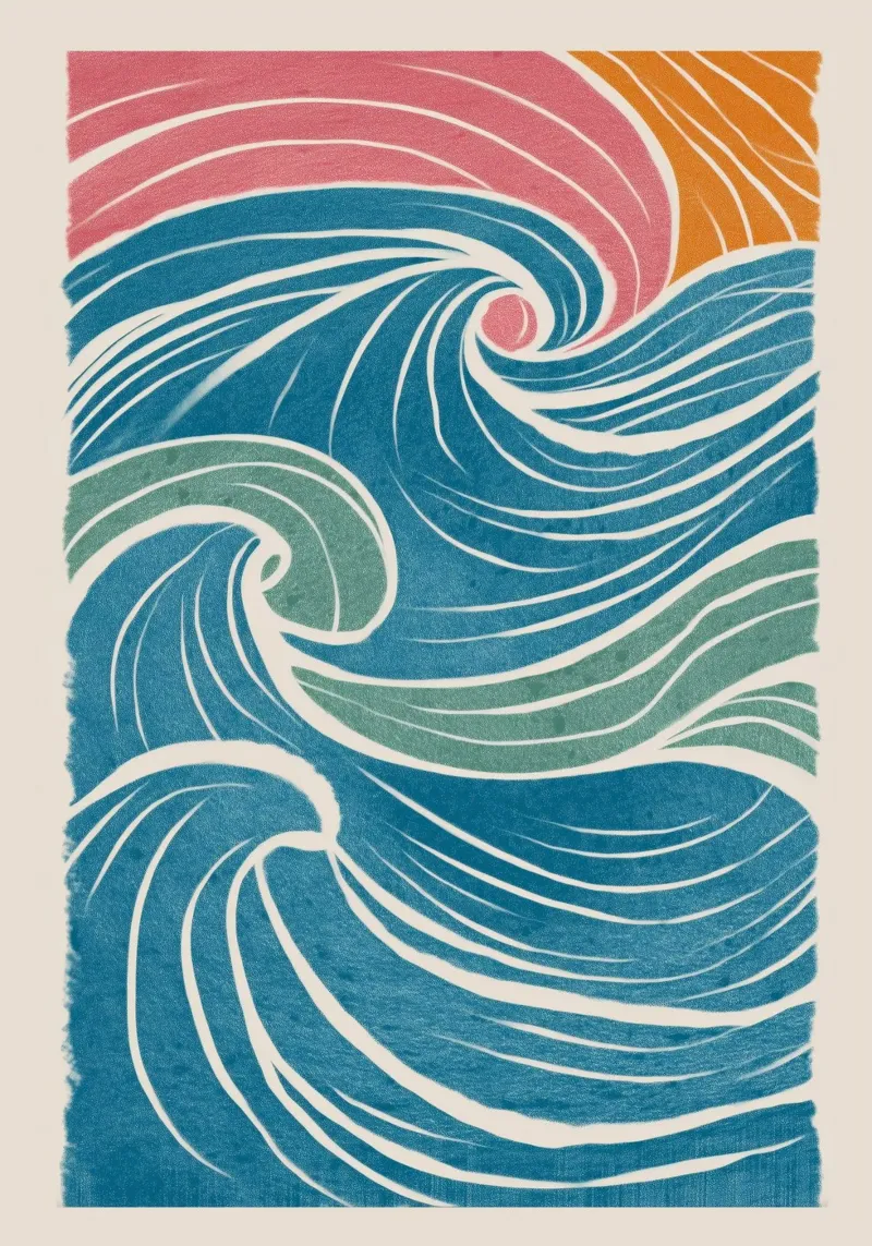 The Shape of the Sea carta hahnemühle da Clara August