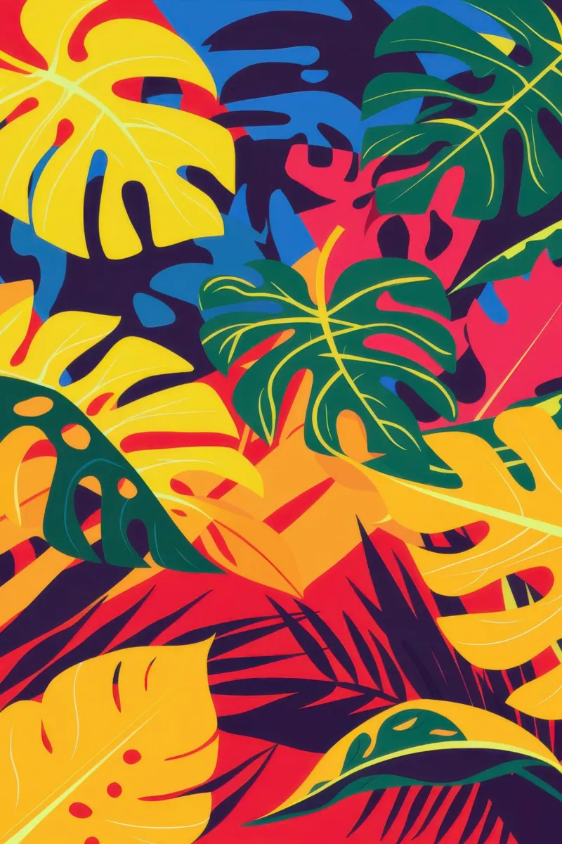 Vivida rivolta tropicale pellicola backlit da Obs Canvas