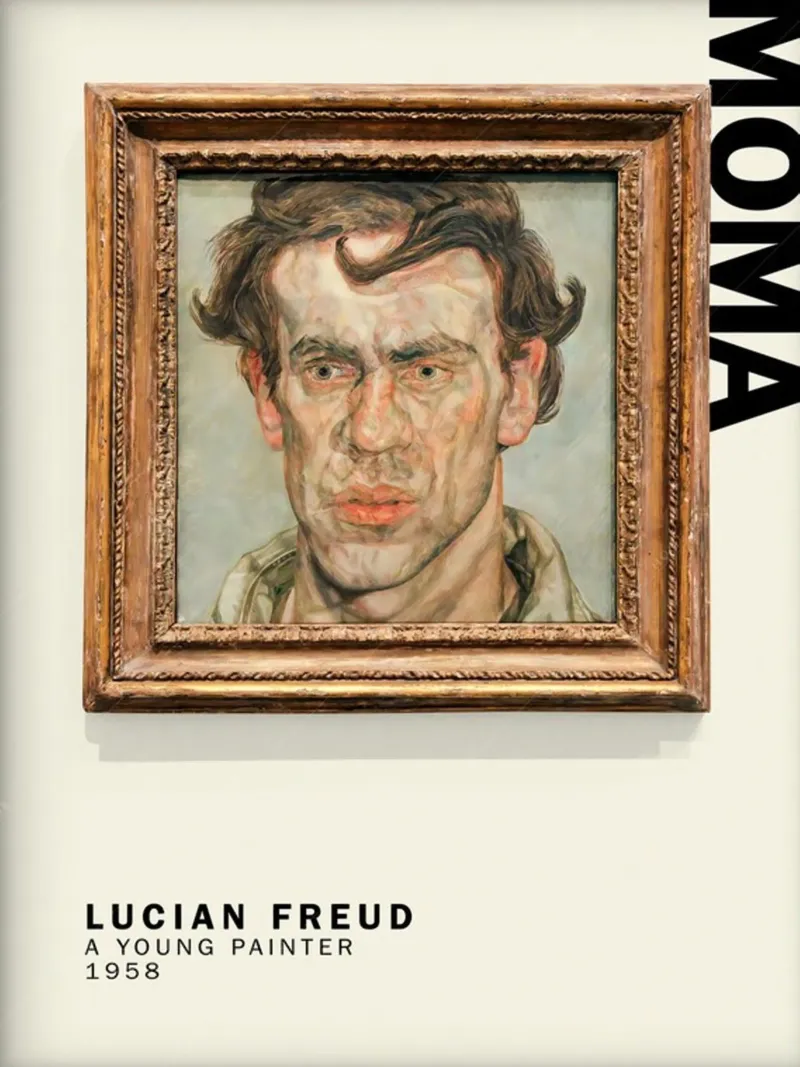 Un giovane pittore - Lucian Freud pellicola backlit da julyebayprint